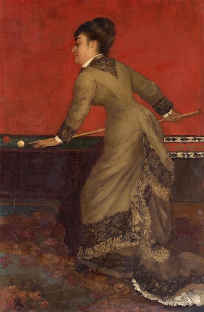 Elegant at Billiards by Alfred Emile Stevens